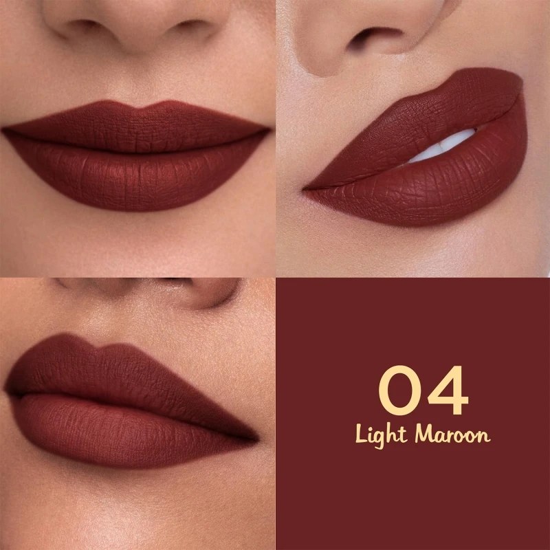 Glam21 Lip Seduction Non- Transfer Crayon Lipstick up to 12 Hours Stay | Lightweight &amp; Longlasting|Creamy Matte | Smudge Proof - 3.6gm|Light Maroon|04 thumbnail 4