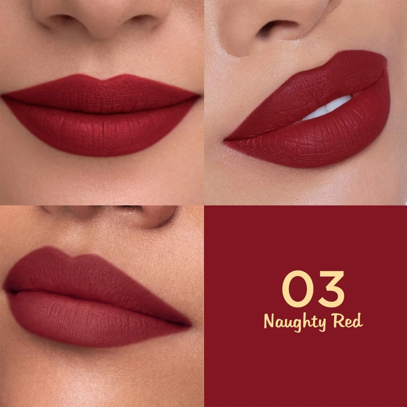 Glam21 Lip Seduction Non- Transfer Crayon Lipstick up to 12 Hours Stay | Lightweight &amp; Longlasting|Creamy Matte | Smudge Proof - 3.6gm|Naughty Red|03 - Thumbnail 4