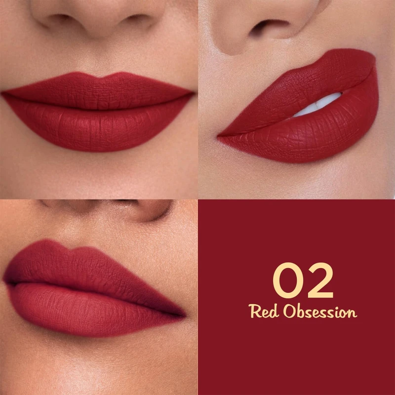 Glam21 Lip Seduction Non- Transfer Crayon Lipstick up to 12 Hours Stay | Lightweight &amp; Longlasting|Creamy Matte | Smudge Proof - 3.6gm|Red Obsession|02 - Thumbnail 4