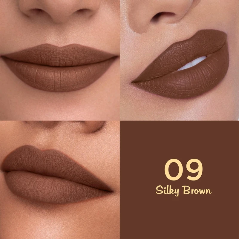 Glam21 Lip Seduction Non- Transfer Crayon Lipstick up to 12 Hours Stay | Lightweight &amp; Longlasting|Creamy Matte | Smudge Proof - 3.6gm|Silky Brown|09 thumbnail 4