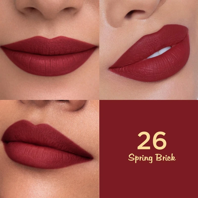Glam21 Lip Seduction Non- Transfer Crayon Lipstick up to 12 Hours Stay | Lightweight &amp; Longlasting|Creamy Matte | Smudge Proof - 3.6gm|Spring Brick-26 (Semi-Matte) - Thumbnail 4