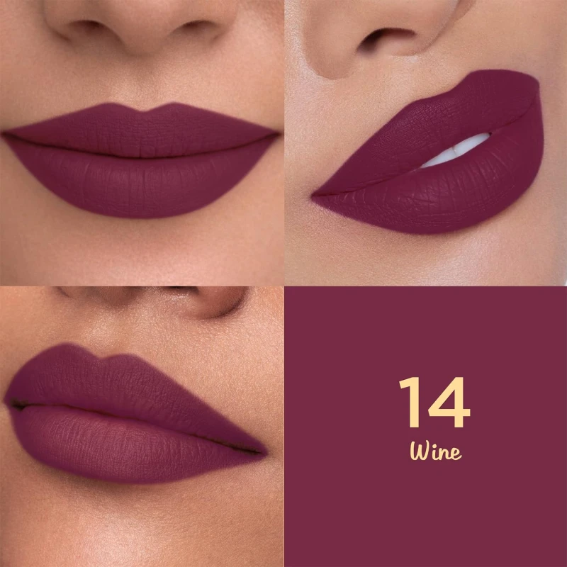 Glam21 Lip Seduction Non- Transfer Crayon Lipstick up to 12 Hours Stay | Lightweight &amp; Longlasting|Creamy Matte | Smudge Proof - 3.6gm|Wine|14 - Thumbnail 4