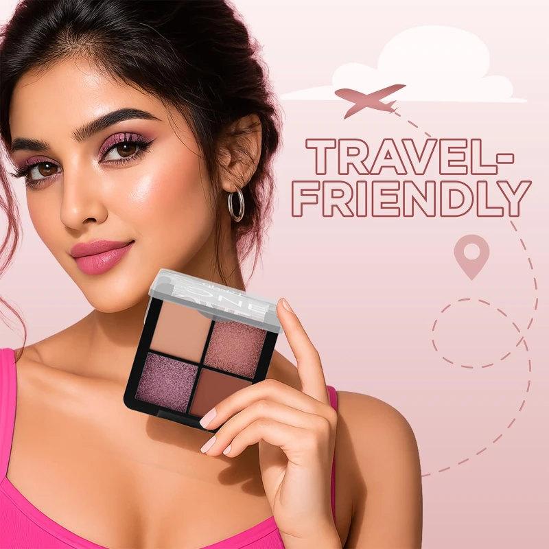 Glam21 Little One 4-in-1 Eyeshadow Palette | Ultra pigmented, Easy to blend | Long Lasting Eye Make Up Kit |Under The Sun-05 thumbnail 5