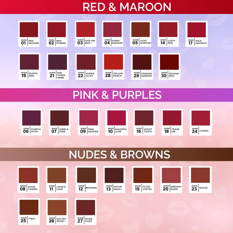 Glam21 Long Lasting Non-Transfer Lipstick|Creamy Matte Formula | Smudge-Free | HD-Colored lips - 2gm|Red Power-02 thumbnail 8