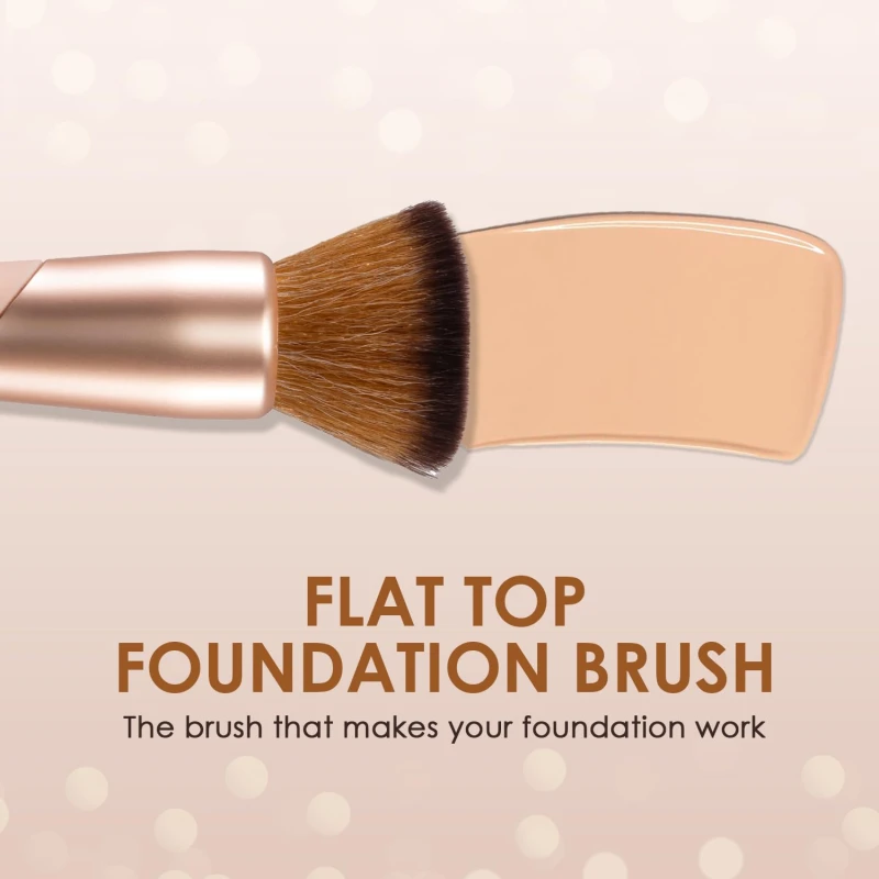 Glam21 Lord Of The Brushes Foundation Brush |Soft &amp; Durable Bristles for Flawless &amp; Effortless Blending |Durable &amp; Long-Lasting |Easy-to-Control Handle thumbnail 3