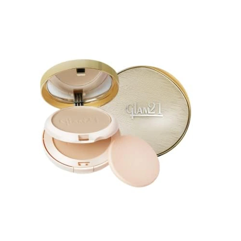 Glam21 Match Perfection Multi-Mineral 2-in-1 Compact Powder| Instant Glow Oil Free Velvety Formulation | Longlasting Matte Finish| Natural - Thumbnail 2