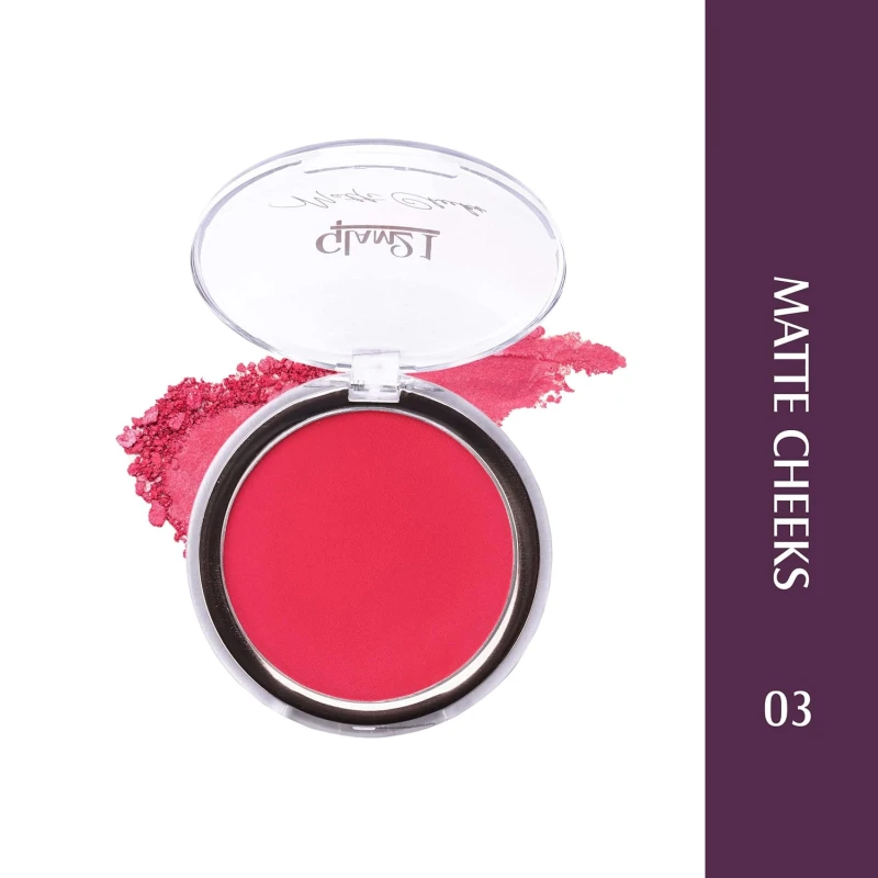 Glam21 Matte Cheek Blush | Perfect Pop of Color | Seamless Texture &amp; Perfect Coverage Richly | Pigmented | Ultra Matte | Blendable | Suits all skin tones| 8.7gm | Shade-03 thumbnail 2