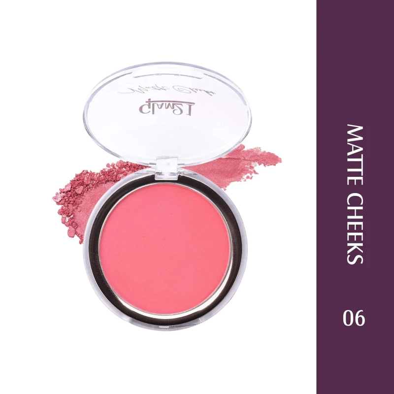Glam21 Matte Cheek Blush | Perfect Pop of Color | Seamless Texture &amp; Perfect Coverage Richly | Pigmented | Ultra Matte | Blendable | Suits all skin tones| 8.7gm | Shade-06 thumbnail 2