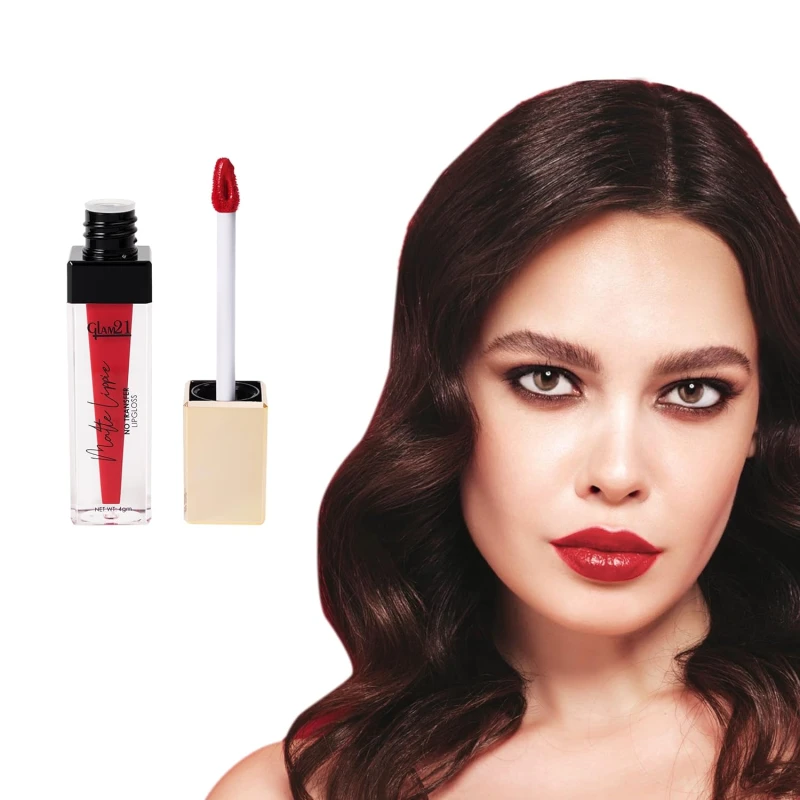 Glam21 Matte Lippie No Transfer Lip Gloss | Lightweight and comfortable| Creamy Matte Formula - 4 gm | Pixie Dust-12 thumbnail 4