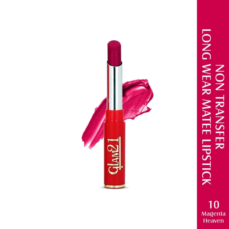 Glam21 Matte Pro Ink Non Transfer Lipstick | Long Lasting | Ultra Pigmented |10 Magenta Heaven thumbnail 2