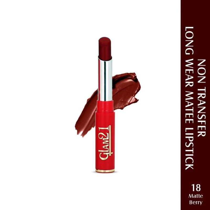 Glam21 Matte Pro Ink Non Transfer Lipstick | Long Lasting | Ultra Pigmented |18 Matte Berry thumbnail 2