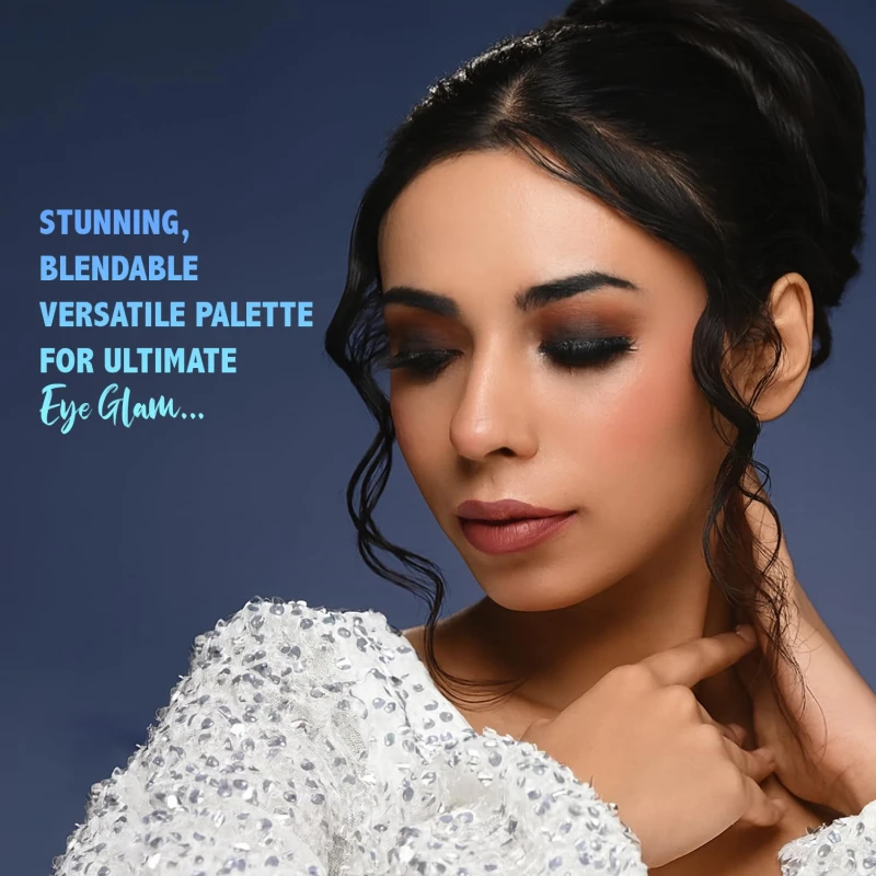 Glam21 Muse Eyeshadow Palette | Highly Pigmented |20 Selected Shades| Highly Pigmented Matte&amp; Shimmer | Long-Lasting, Crease-Free Formula Shades | Professional &amp; Everyday Eye Makeup- 30gm 01- Trance - Thumbnail 5