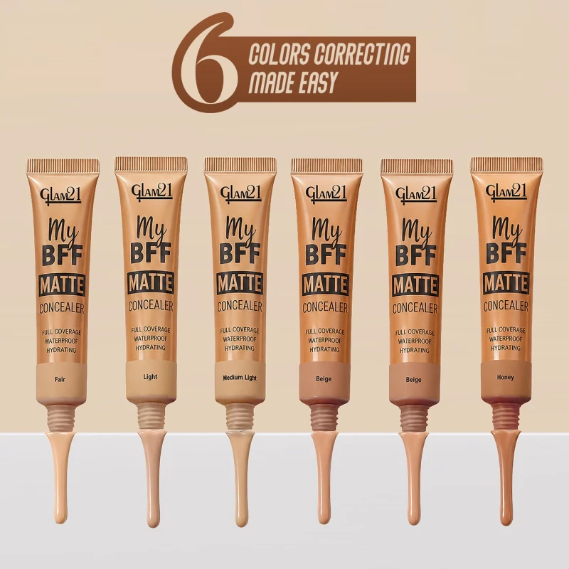 Glam21 My BFF Matte Concealer|Full Coverage, Waterproof, Hydrating |Lightweight, Long Wearing Formula For All Skin Tone Matte Finish -8gm-Fair thumbnail 6