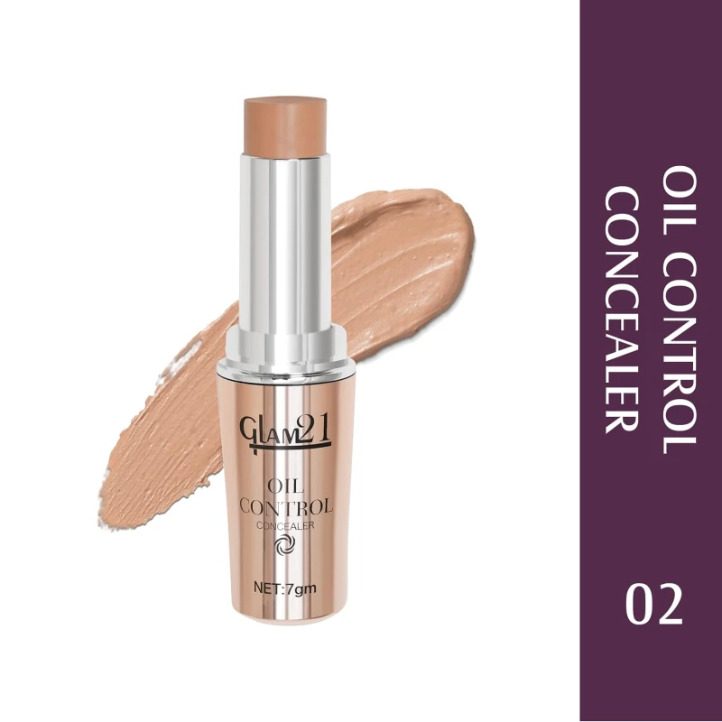 Glam21 Oil Control Concealer | Medium To Full Coverage| Matte Finish| Non-Sticky Texture | Longer Stay | For All Skin Types| 7 gm | Shade -02 thumbnail 2