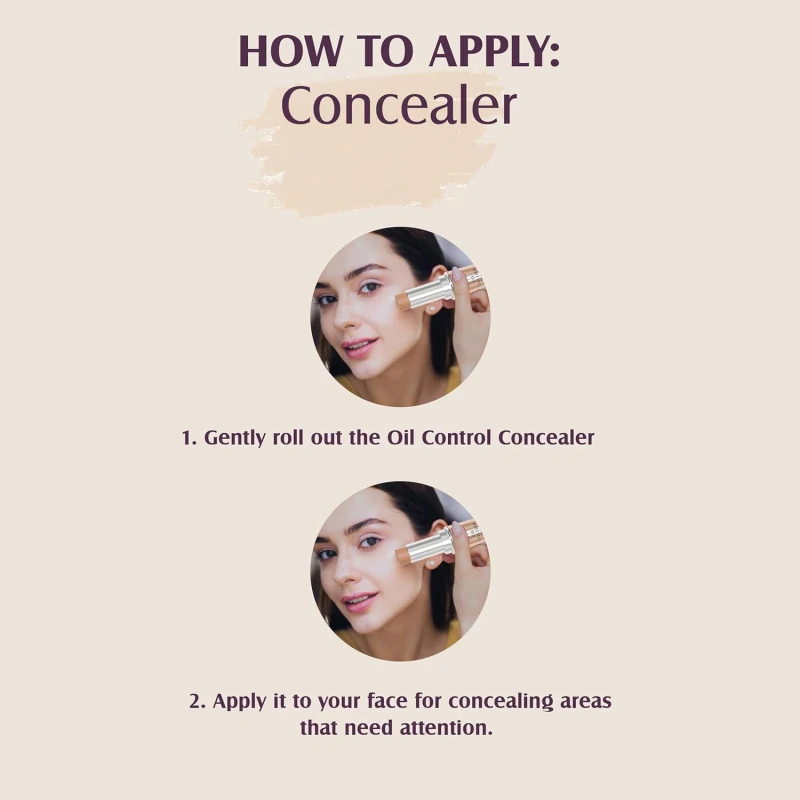 Glam21 Oil Control Concealer | Medium To Full Coverage| Matte Finish| Non-Sticky Texture | Longer Stay | For All Skin Types| 7 gm | Shade -02 thumbnail 6
