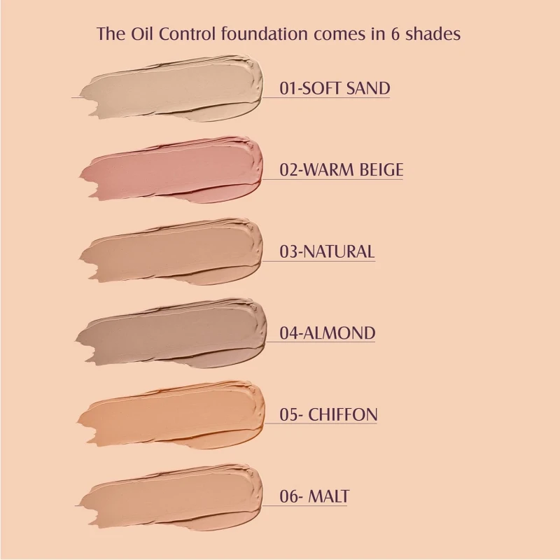 Glam21 Oil Control Hydrating Foundation to Matte Look- Highly Recommended for Oily Skin| Moisturized &amp; Minimizes Redness, Pores &amp; Cover-ups Skin Acne, Scars, Blemishes | 40gm, 01 thumbnail 4