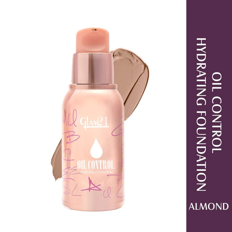 Glam21 Oil Control Hydrating Foundation to Matte Look- Highly Recommended for Oily Skin| Moisturized &amp; Minimizes Redness, Pores &amp; Cover-ups Skin Acne, Scars, Blemishes | 40gm, 04 thumbnail 2