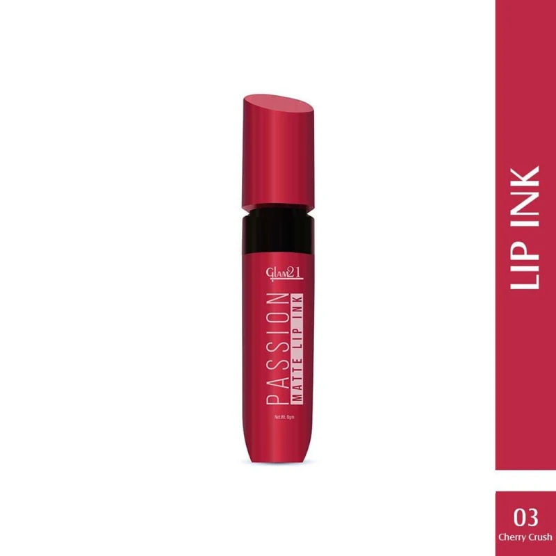 Glam21 Passion Matte Lip Ink | Upto 12-Hour Color Stay | Lightweight &amp; Comfortable | Non-Sticky And Non-Drying - 03 Cherry Crush,6gm thumbnail 2