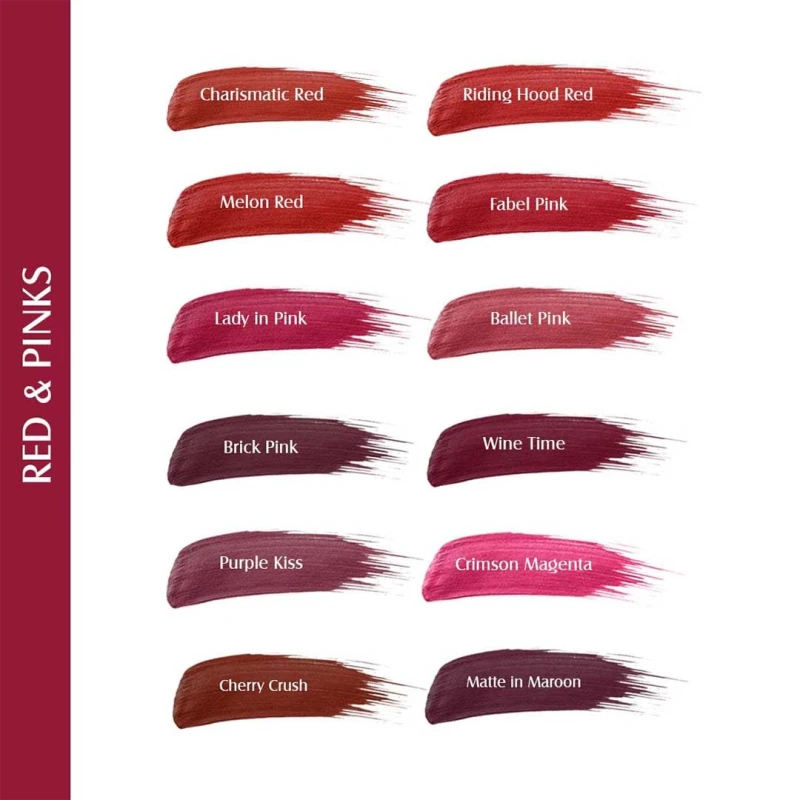 Glam21 Passion Matte Lip Ink | Upto 12-Hour Color Stay | Lightweight &amp; Comfortable | Non-Sticky And Non-Drying - 12 Wine Time,6gm thumbnail 6