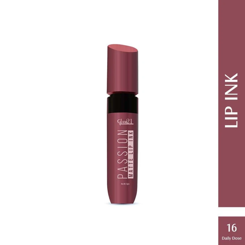 Glam21 Passion Matte Lip Ink | Upto 12-Hour Color Stay | Lightweight &amp; Comfortable | Non-Sticky And Non-Drying - 16 Daily Dose,6gm thumbnail 2
