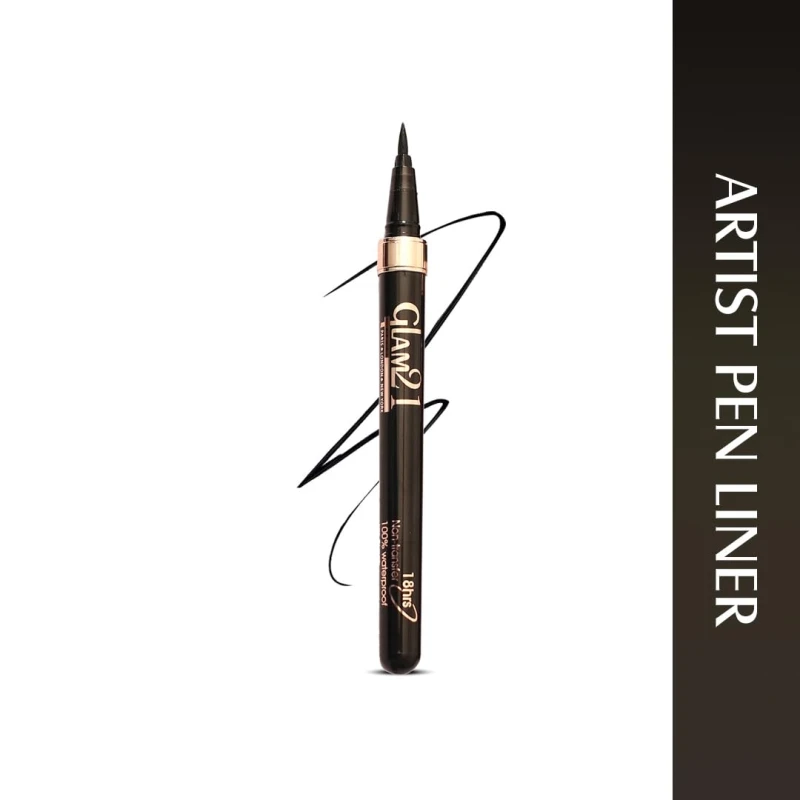 Glam21 Pen Eyeliner Long Lasting | Smudge Proof | Highly Pigmented |Artist Pen Eyeliner thumbnail 2