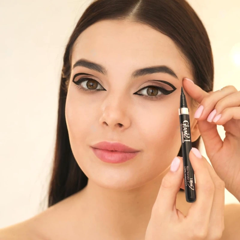 Glam21 Pen Eyeliner Long Lasting | Smudge Proof | Highly Pigmented |Artist Pen Eyeliner thumbnail 4