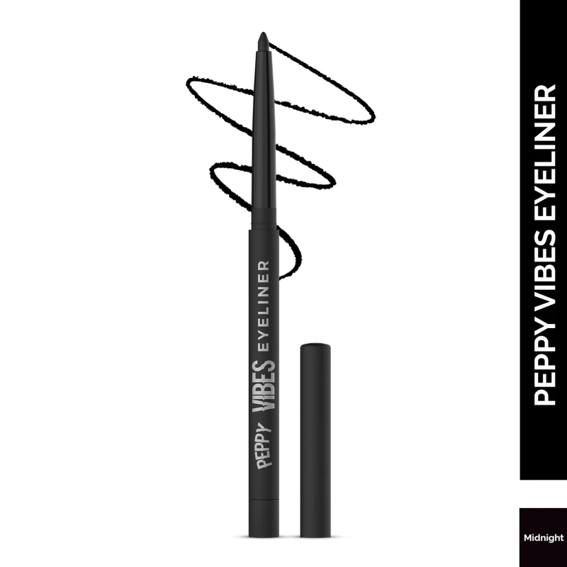 Glam21 Peppy Vibes Eyeliner |Matte Finish Stays up to 10 Hours |Smudge-Proof &amp; Water-Proof |Long Lasting Eyeliner | Precision application| Midnight-0.4g thumbnail 2