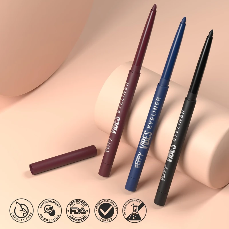 Glam21 Peppy Vibes Eyeliner |Matte Finish Stays up to 10 Hours |Smudge-Proof &amp; Water-Proof |Long Lasting Eyeliner | Precision application| Midnight-0.4g thumbnail 8