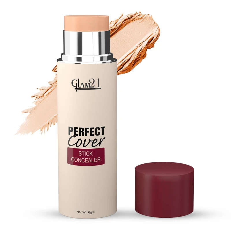 Glam21 Perfect cover stick concealer| Waterproof With Full Coverage |Easily Blendable Concealer | CreamyTexture | Matte Finish | Weightless and breathable Formula | Long Lasting| Sand Glow | 6gm thumbnail 2