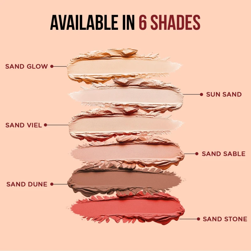 Glam21 Perfect cover stick concealer| Waterproof With Full Coverage |Easily Blendable Concealer | CreamyTexture | Matte Finish | Weightless and breathable Formula | Long Lasting| Sand Glow | 6gm thumbnail 7