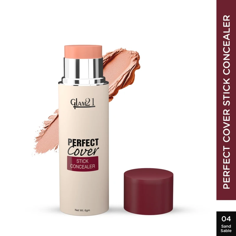 Glam21 Perfect cover stick concealer| Waterproof With Full Coverage |Easily Blendable Concealer | CreamyTexture | Matte Finish | Weightless and breathable Formula | Long Lasting|Sand Sable| 6gm thumbnail 2