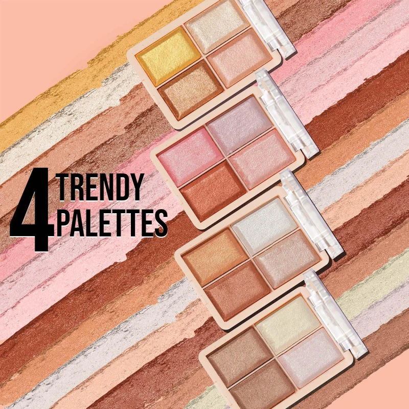 Glam21 Perfect Me! Highlighter Palette |Ultimate Shimmer Formulations |Highly-Pigmented Powder Highlighter With Easy-To-Blend Formula |Weightless Longlasting Illuminating Glow Face Kit| 6gm (Shade-01) thumbnail 4