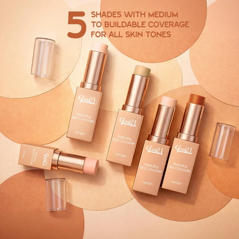 Glam21 Perfecting Stick Concealer | Vitamin E Enriched | Lightweight, Buildable Coverage | Natural Matte Finish | Contour &amp; Highlight | For All Indian Skin Types | 8gm -03 thumbnail 6