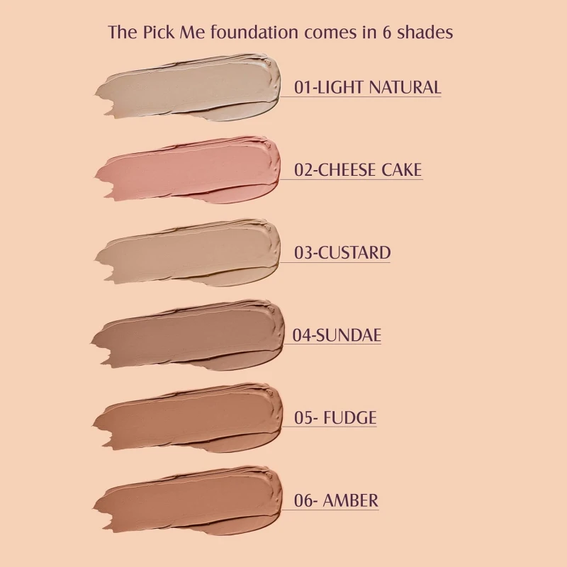 Glam21, Pick Me! Matte Foundation for Non-sticky Instant Spotless Glow with Long Day Matte Coverage | Increase Skin Breathability | F6514, Shade-04 thumbnail 4