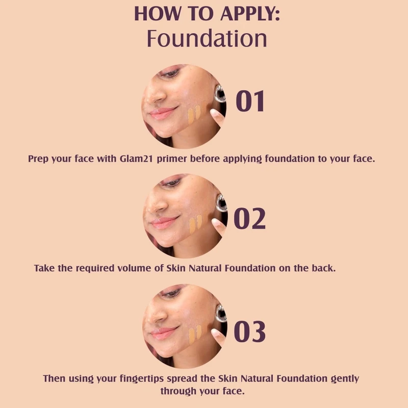 Glam21, Pick Me! Matte Foundation for Non-sticky Instant Spotless Glow with Long Day Matte Coverage | Increase Skin Breathability | F6514, Shade-04 thumbnail 5
