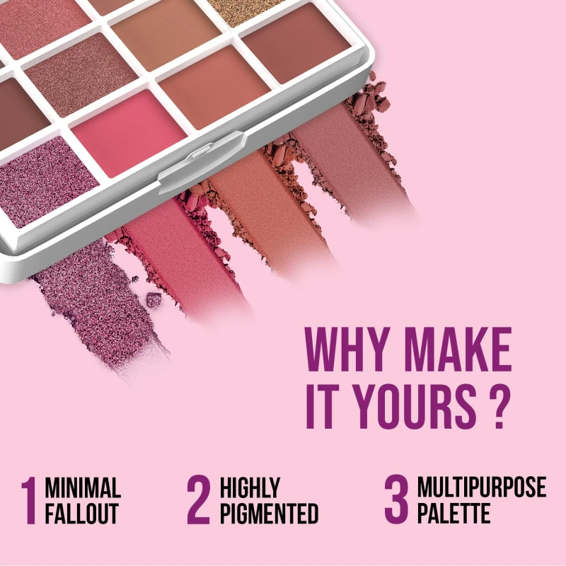 Glam21 Pocket Pass All-in-one Makeup Face Palette| Eyeshadows, Compact, Blush, Highlighter with Brushes| Highly Pigmented | Mix of Mattes &amp; Shimmers |Travel-Friendly |Premium Pass thumbnail 5