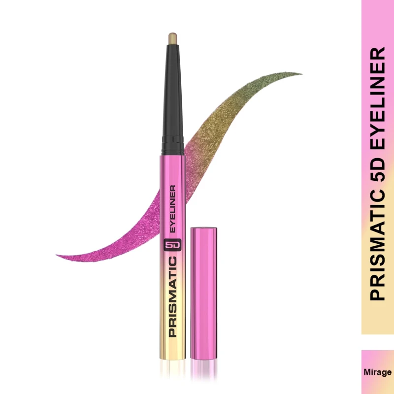 Glam21 Prismatic 5D Eyeliner| Waterproof|Smudge proof|Long lasting eyeliner with easy application|Creamy Formula|Multichrome Effect Bold Color Payoff | 01-Mirage thumbnail 2