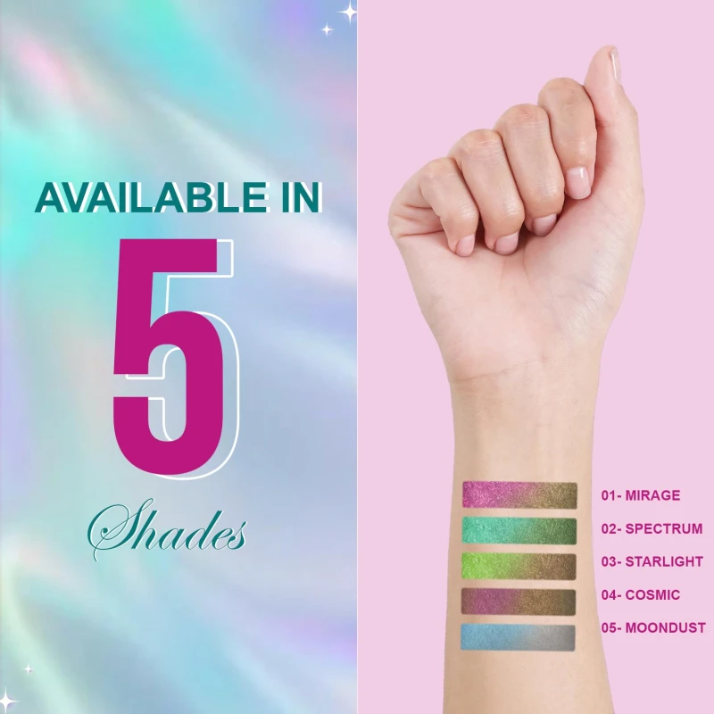 Glam21 Prismatic 5D Eyeliner| Waterproof|Smudge proof|Long lasting eyeliner with easy application|Creamy Formula|Multichrome Effect Bold Color Payoff |02-Spectrum thumbnail 6