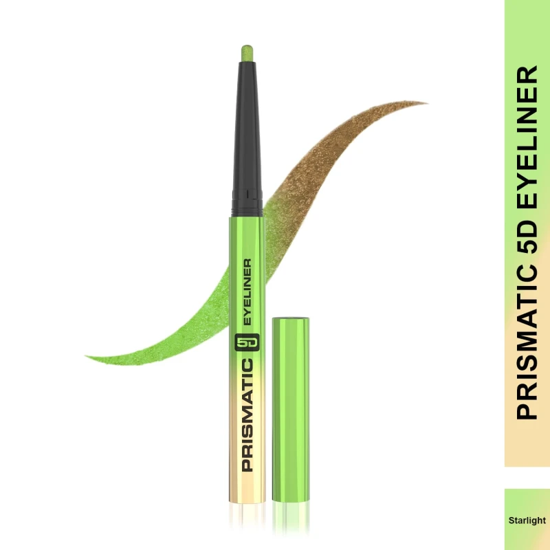 Glam21 Prismatic 5D Eyeliner| Waterproof|Smudge proof|Long lasting eyeliner with easy application|Creamy Formula|Multichrome Effect Bold Color Payoff | 03-Starlight thumbnail 2