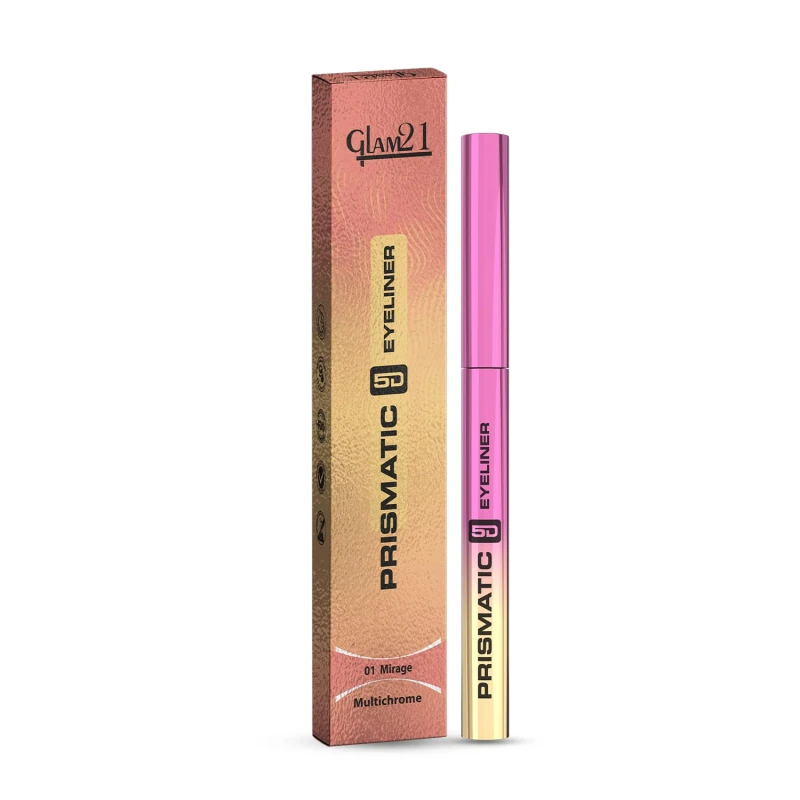 Glam21 Prismatic 5D Eyeliner| Waterproof|Smudge proof|Long lasting eyeliner with easy application|Creamy Formula|Multichrome Effect Bold Color Payoff | 03-Starlight thumbnail 9
