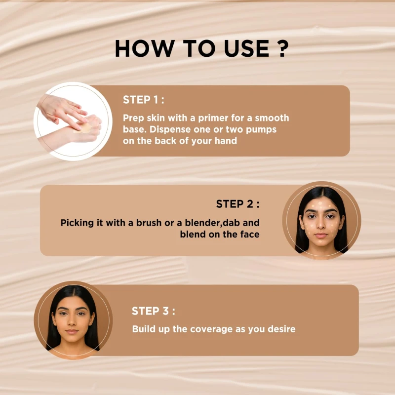 Glam21 Silk Foundation-Lightweight Hydrating Oil-free Formula for Long-lasting Makeup | Balance Skin pH Level | SPF35 UV Protection | Suitable for All Skin Type| 50gm,Porcelain - Thumbnail 5