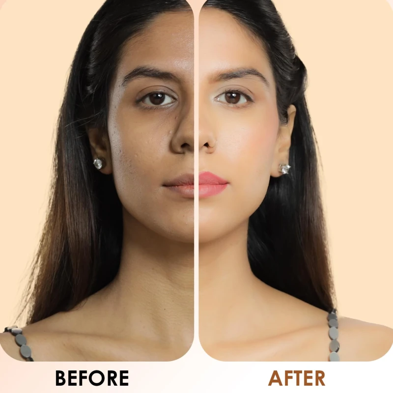 Glam21 Studio Perfection HD Matte Foundation - Matte Finish | Full Coverage Blendable | Long-Lasting Wear &amp; Waterproof | Hyaluronic Acid Infusion | Oil Control - For Normal Skin - Deep Sand 30ml thumbnail 5