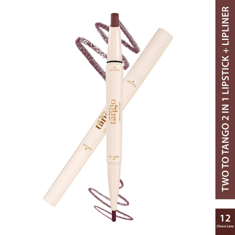 Glam21 Two To Tango Lip Liner + Lipstick Duo |Non-Transfer |16hrs Long Stay | Creamy Matte Finish| Super-glide formula | Non-drying |For Sensational lip look, Bare Nude-13 - Thumbnail 2