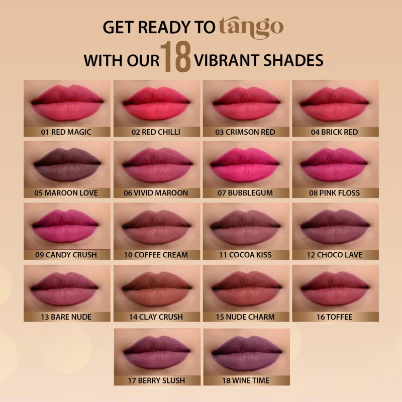 Glam21 Two To Tango Lip Liner + Lipstick Duo |Non-Transfer |16hrs Long Stay | Creamy Matte Finish| Super-glide formula | Non-drying |For Sensational lip look, Candy Crush-09 thumbnail 7