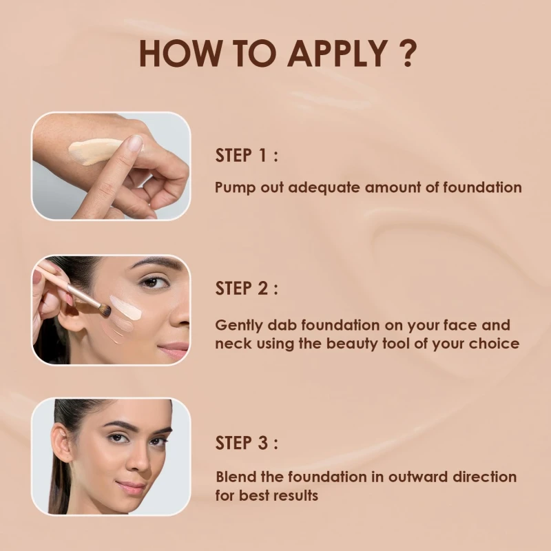 Glam21 Velvet Touch Oil Control Silk Foundation|Waterproof, High Coverage, Velvet Matte Finish,Ultimate Full coverage, Lightweight and Breathable,SPF 35 Long Lasting|Beige-50gm thumbnail 5