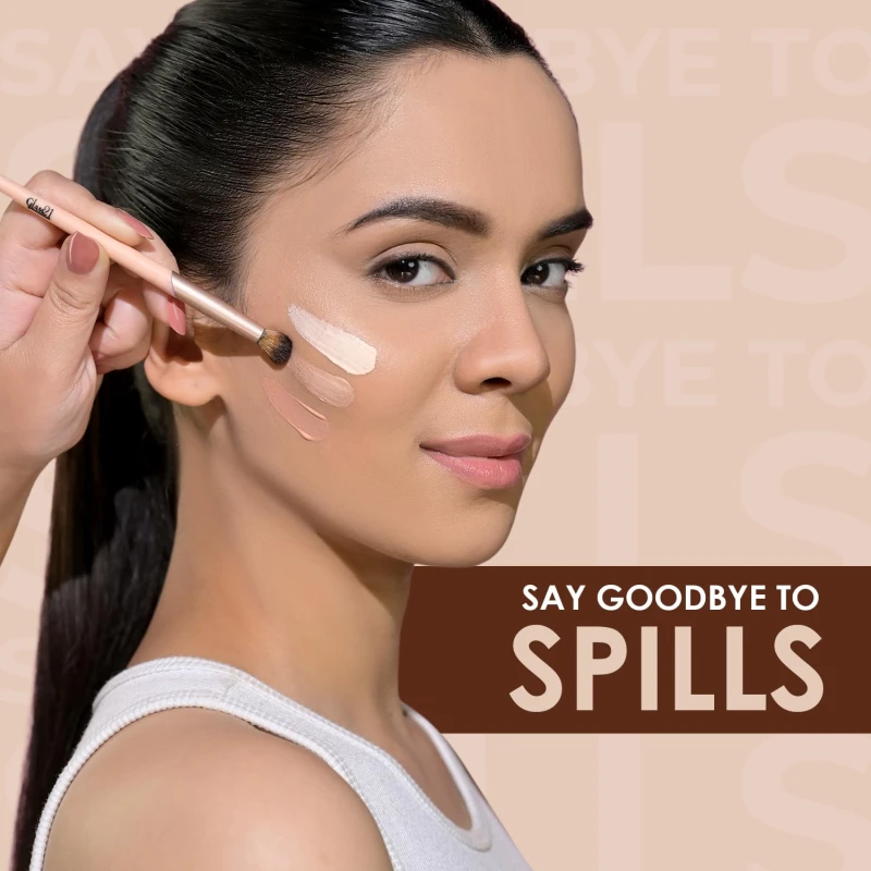 Glam21 Velvet Touch Oil Control Silk Foundation|Waterproof, High Coverage, Velvet Matte Finish,Ultimate Full coverage, Lightweight and Breathable,SPF 35 Long Lasting|Caramel-50gm thumbnail 6