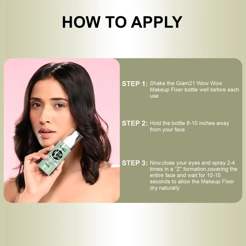 Glam21 Wow Matte Fix Setting Spray for Face Makeup | Lightweighted | 16-hour makeup lock |Hydrates and soothes skin| Long Lasting Makeup Fixer Spray for All Skin Types thumbnail 5