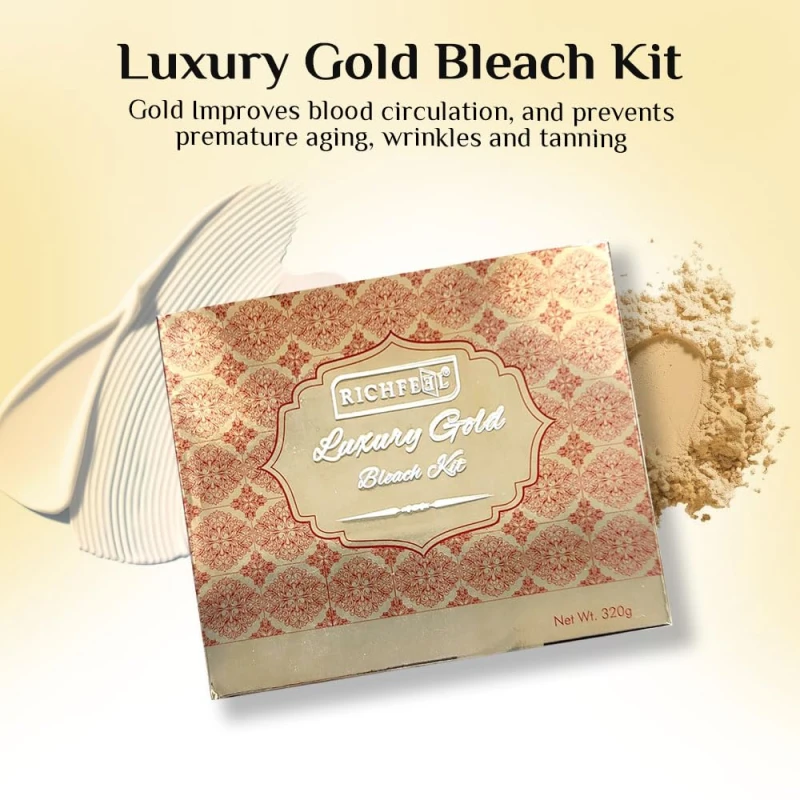 Hair removal Fairness cream Soft skin Quantity: 1 x 320 gh Package contents: Pack of 1 x luxury gold bleach kit - Thumbnail 3