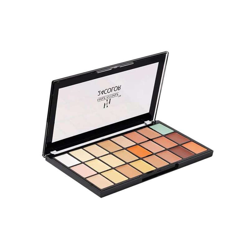 Half N Half HD PRO Matte Full Cover Concealer Palette CL-07-02 Light Medium thumbnail 3