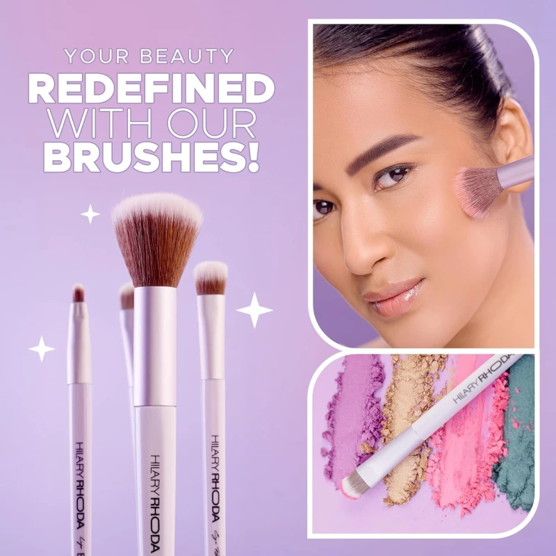 Hilary Rhoda Play n Blend Brush Set | Makeup Brushes For Foundation, Cream, Liquid &amp; Powder Formulation - Thumbnail 3